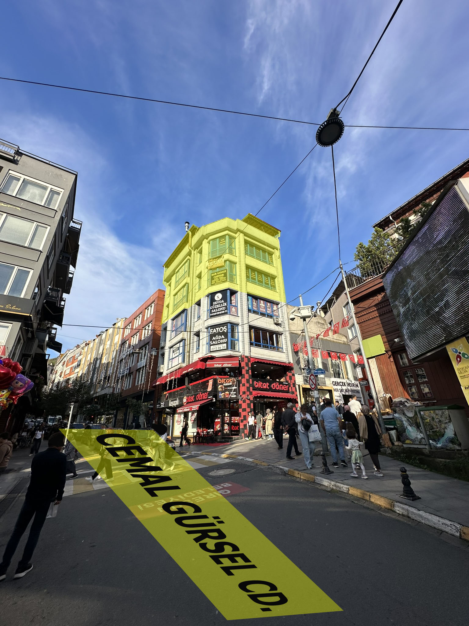 GAZİ CADDESİ BİTAT DÖNER ÜSTÜ TRİPLEKS OFİS