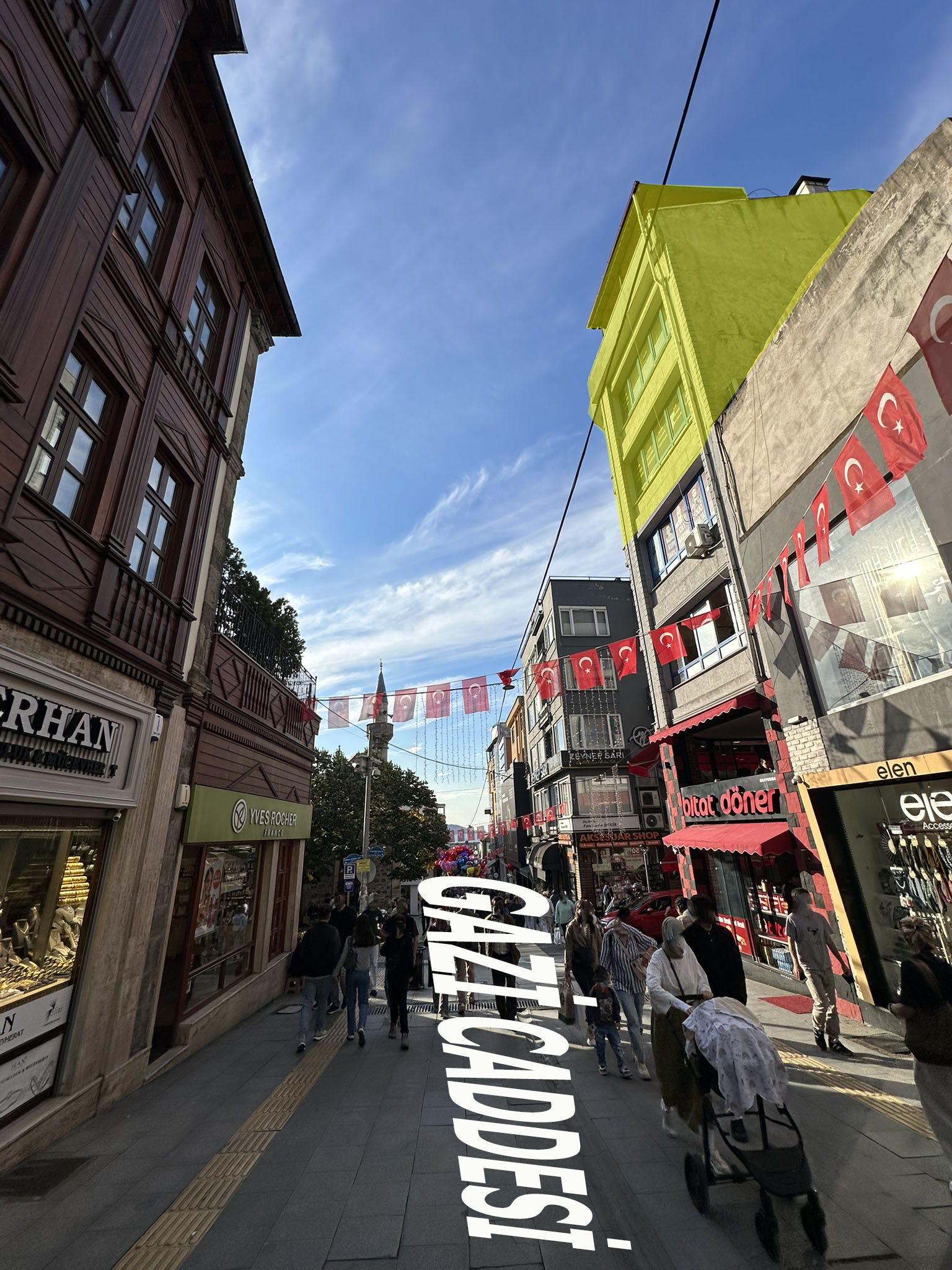 GAZİ CADDESİ BİTAT DÖNER ÜSTÜ TRİPLEKS OFİS