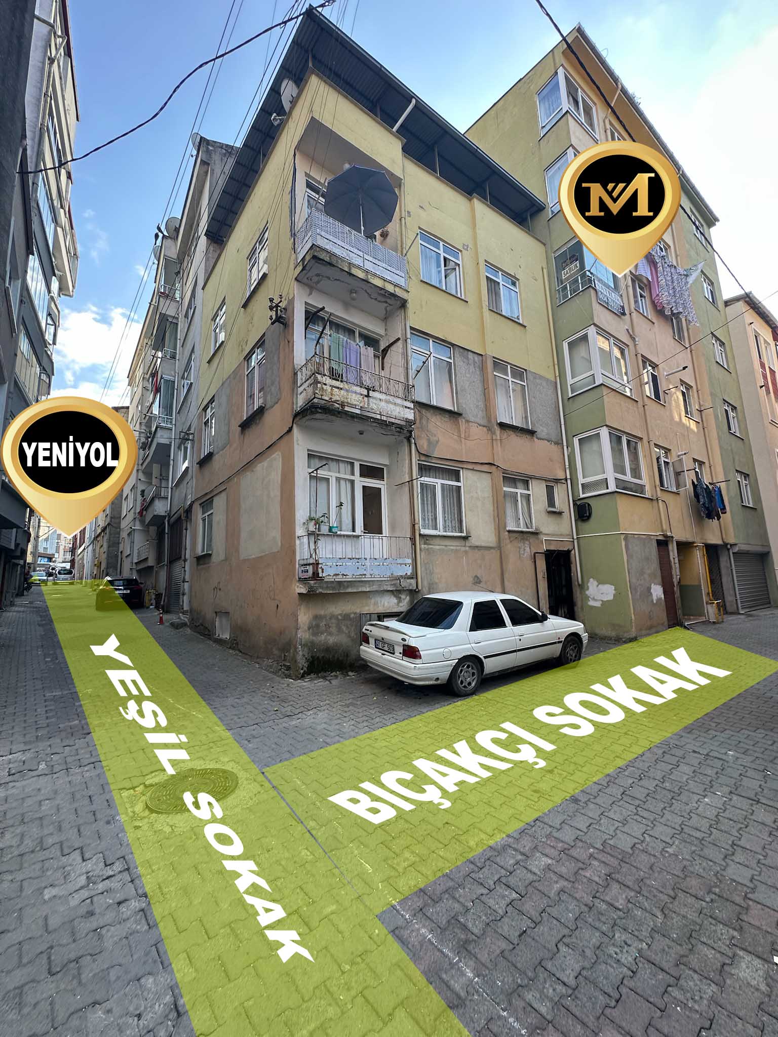 MABEL'DEN HACI HÜSEYİN MAH. 2+1 SATILIK DAİRE
