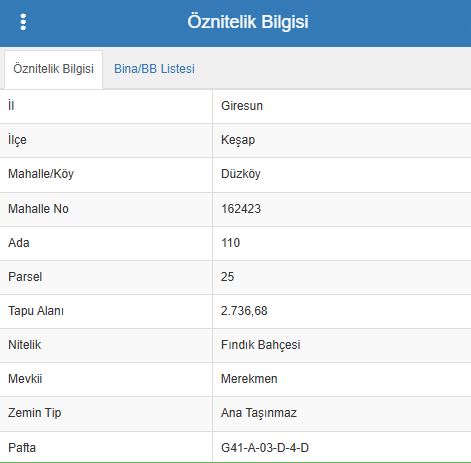 DÜZKÖY 110 ADA 25 PARSEL