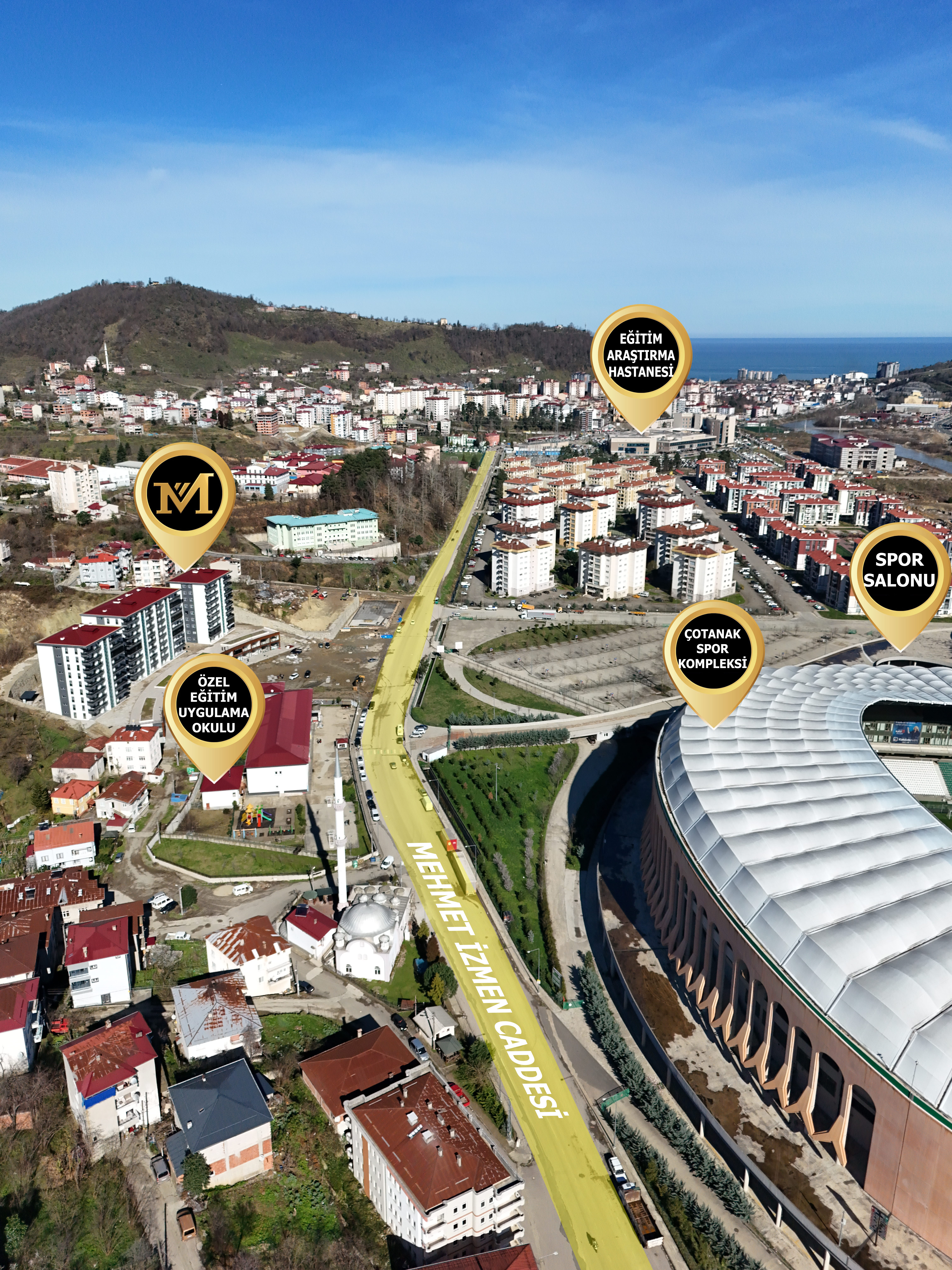 MABEL'DEN AKSU STADIUM CADDE EVLERİNDE GENİŞ FERAH DAİRE