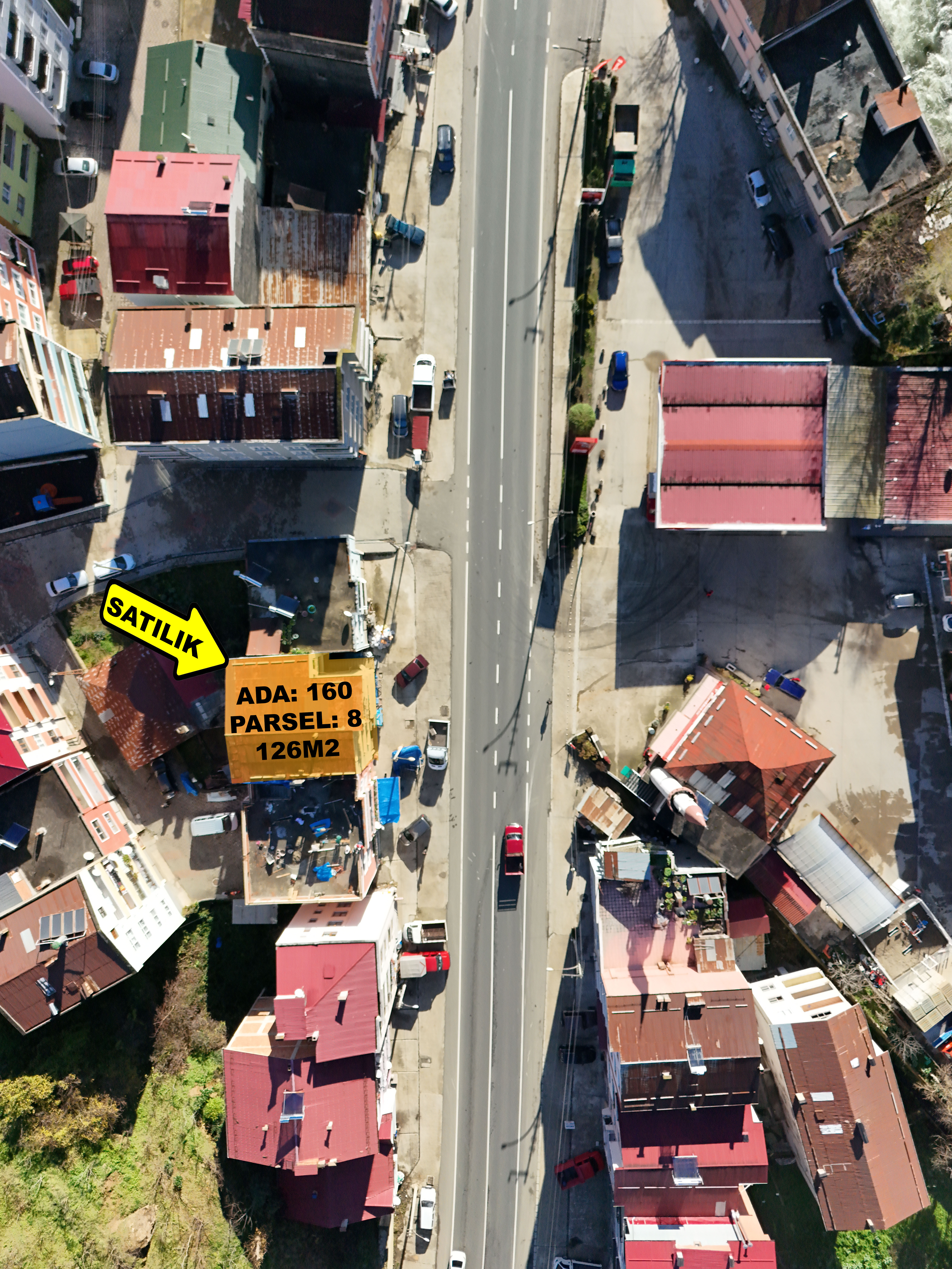 DERELİ KOMPLE SATILIK BİNA VE ARSASI