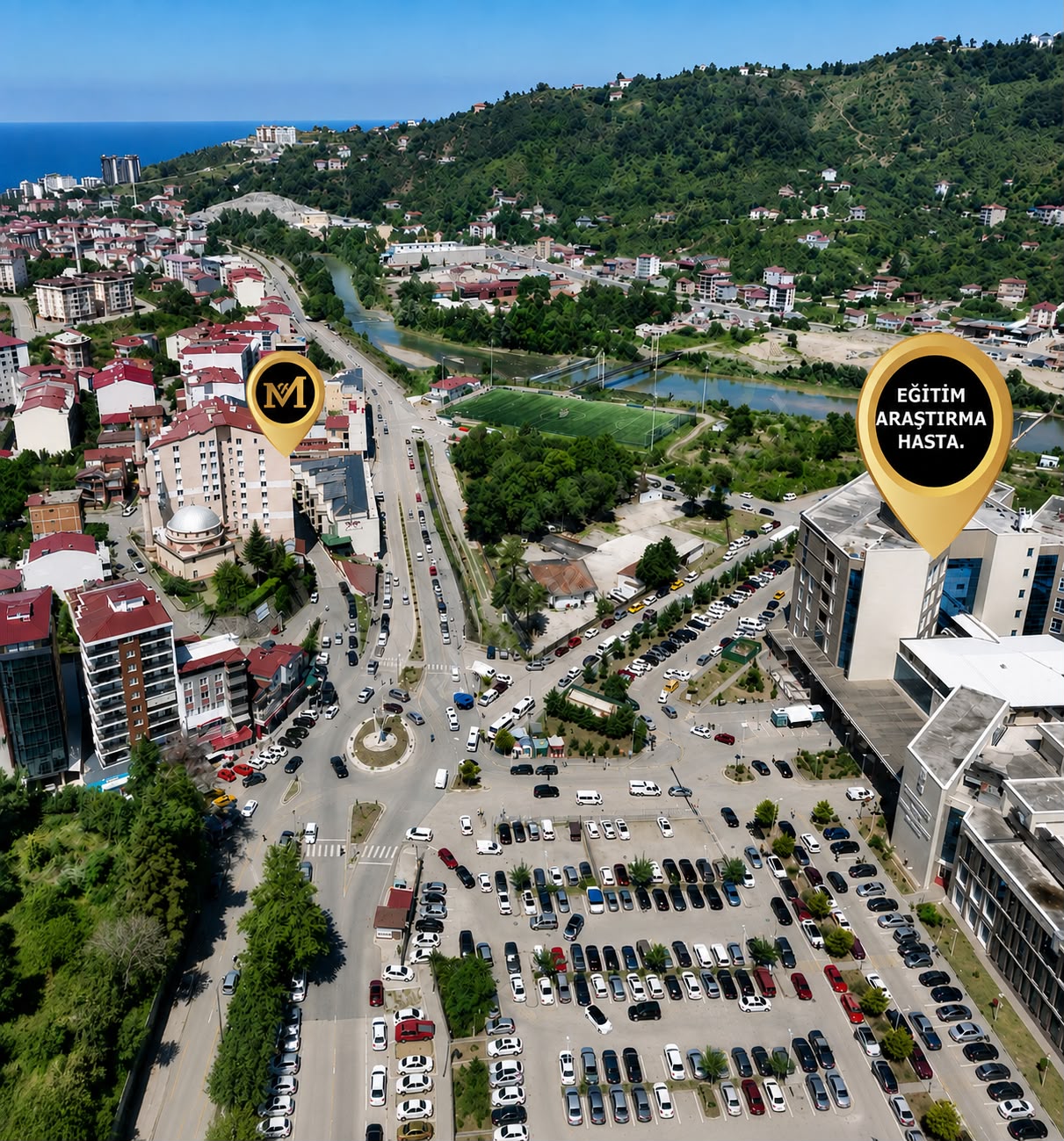 MABEL'DEN AKSU MH. HASTANE KARŞISI SIFIR EŞYALI KİRALIK DAİRE