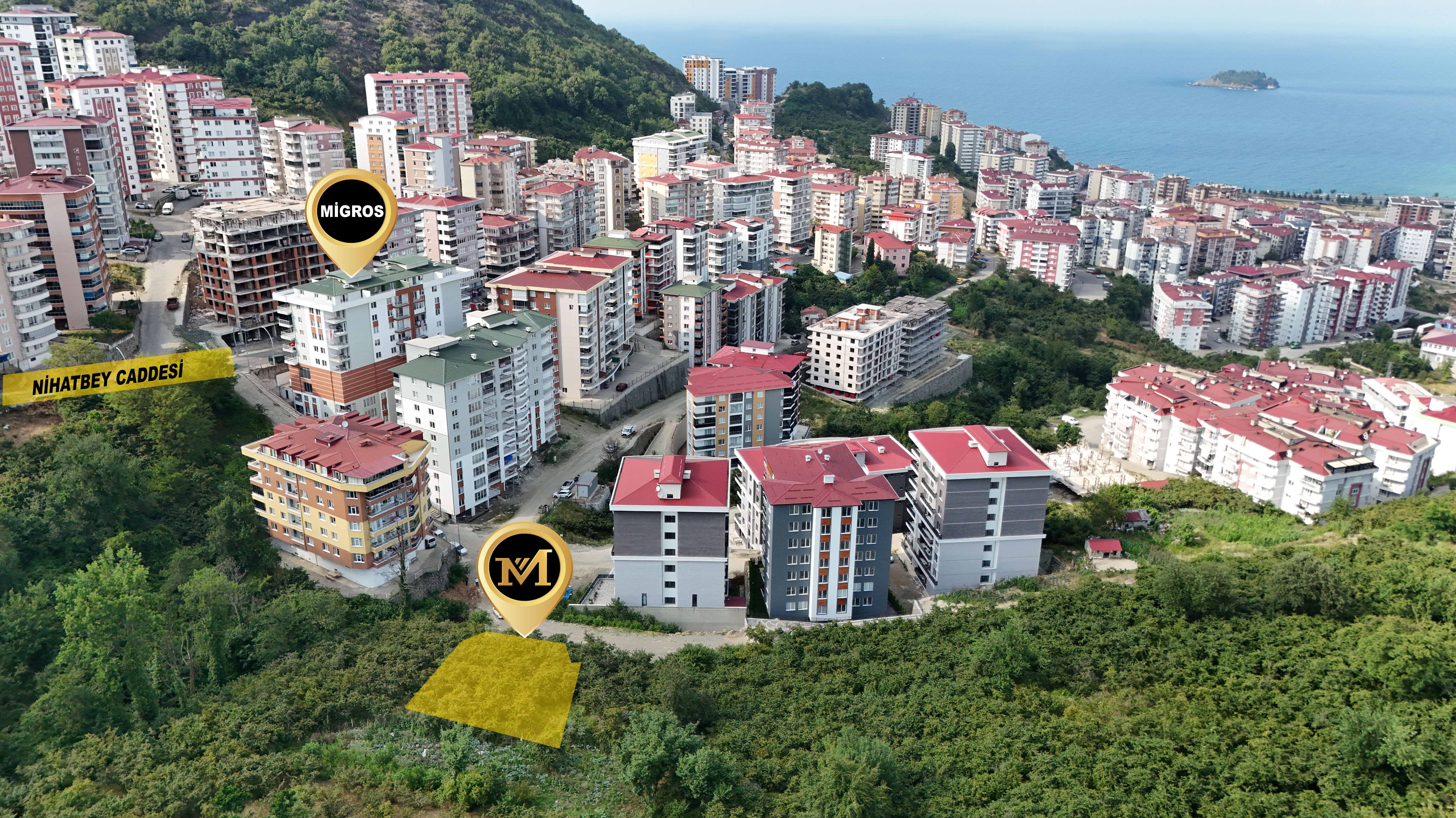 GEDİKKAYA MAH İMARLI DENİZ MANZARALI ARSA