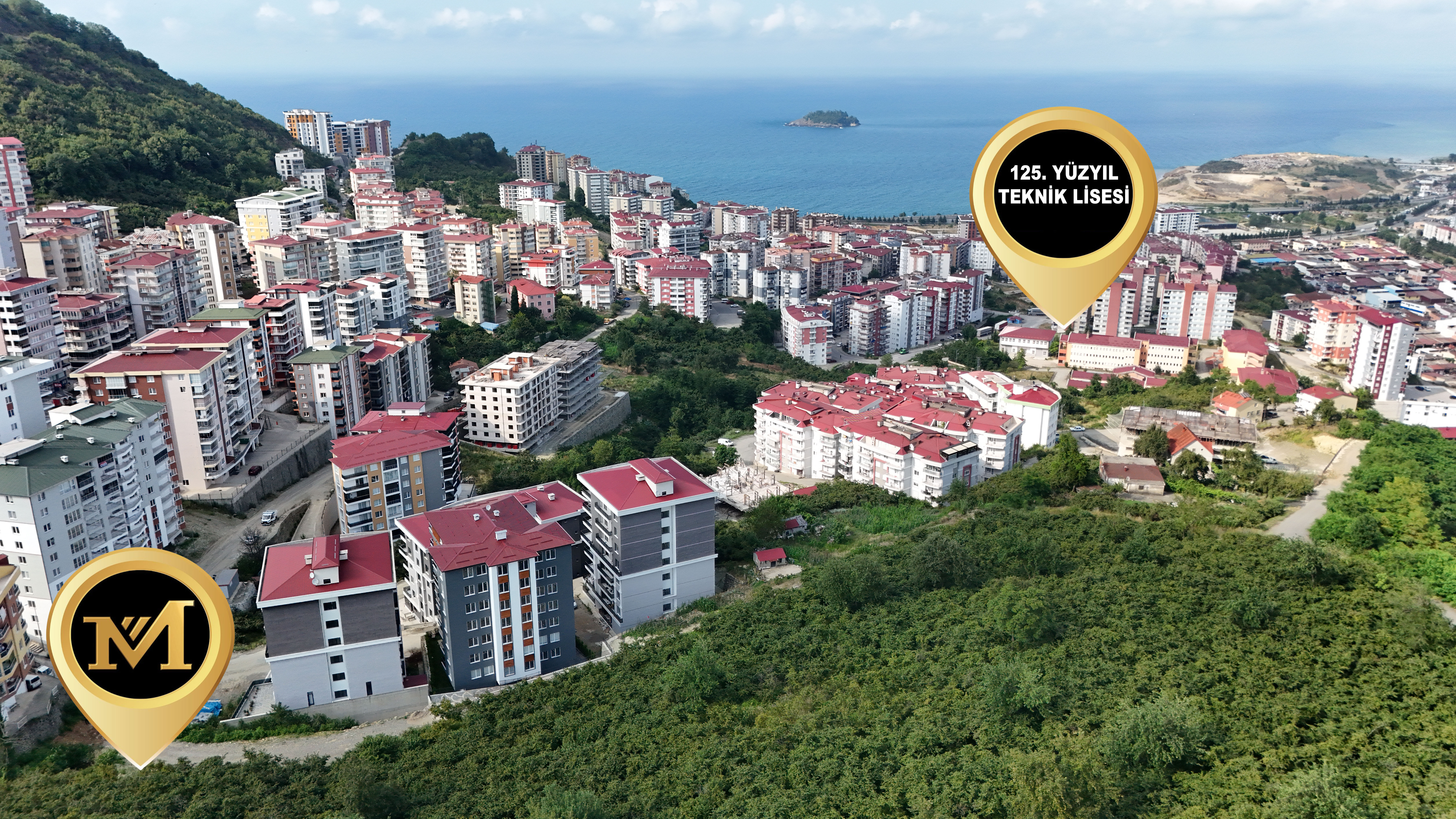 GEDİKKAYA MAH İMARLI DENİZ MANZARALI ARSA