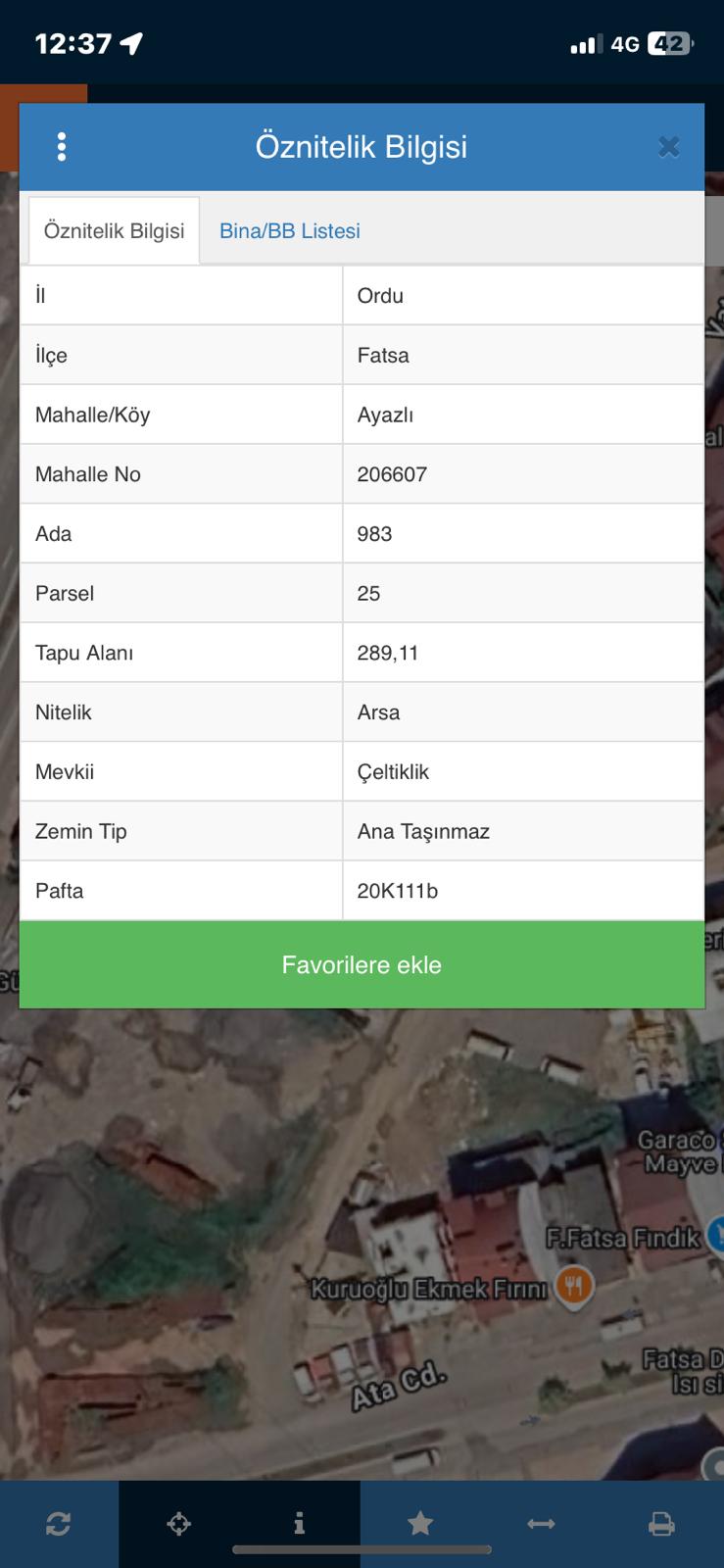 MABEL'DEN AYAZLI MAH YUNUS E. KÖPRÜSÜNE YAKIN SATILIK ARSA