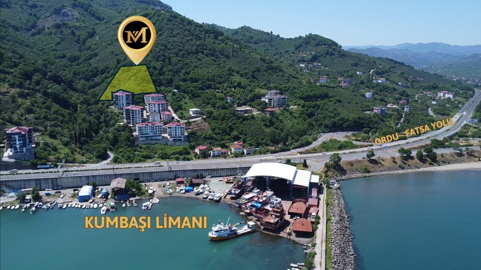 KUMBAŞINDA DENİZ MANZARALI KAT KARŞILIĞI ARSA