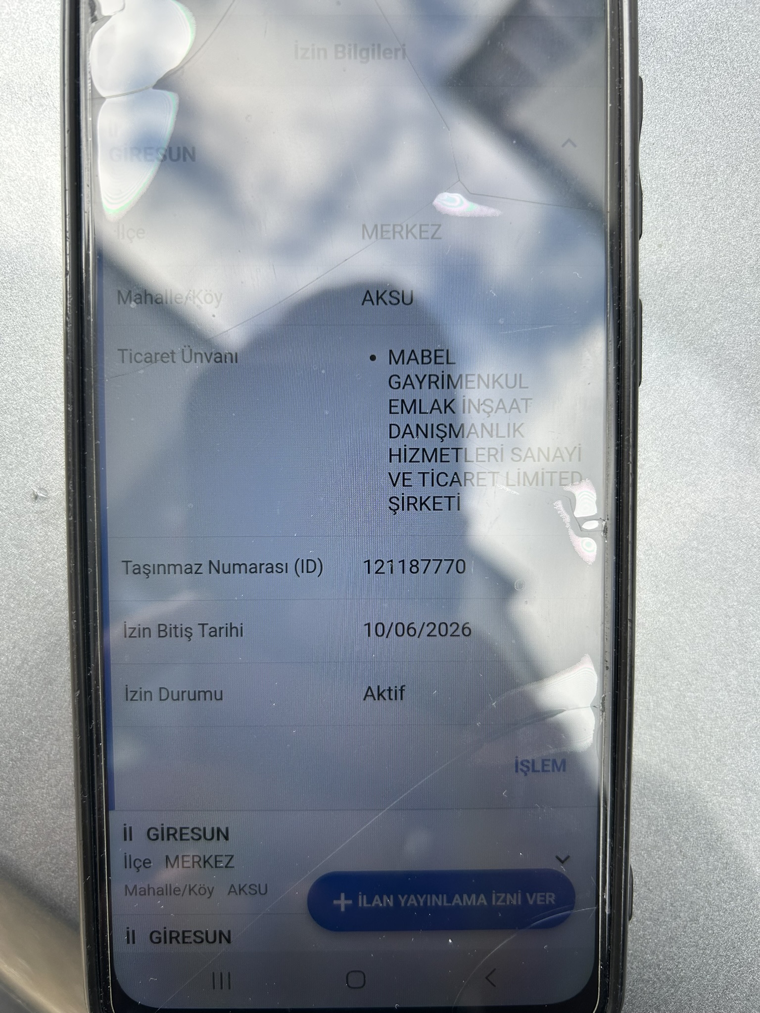 AKSU ÖNALLAR 8. KAT 3+1 KÜÇÜK DAİRE