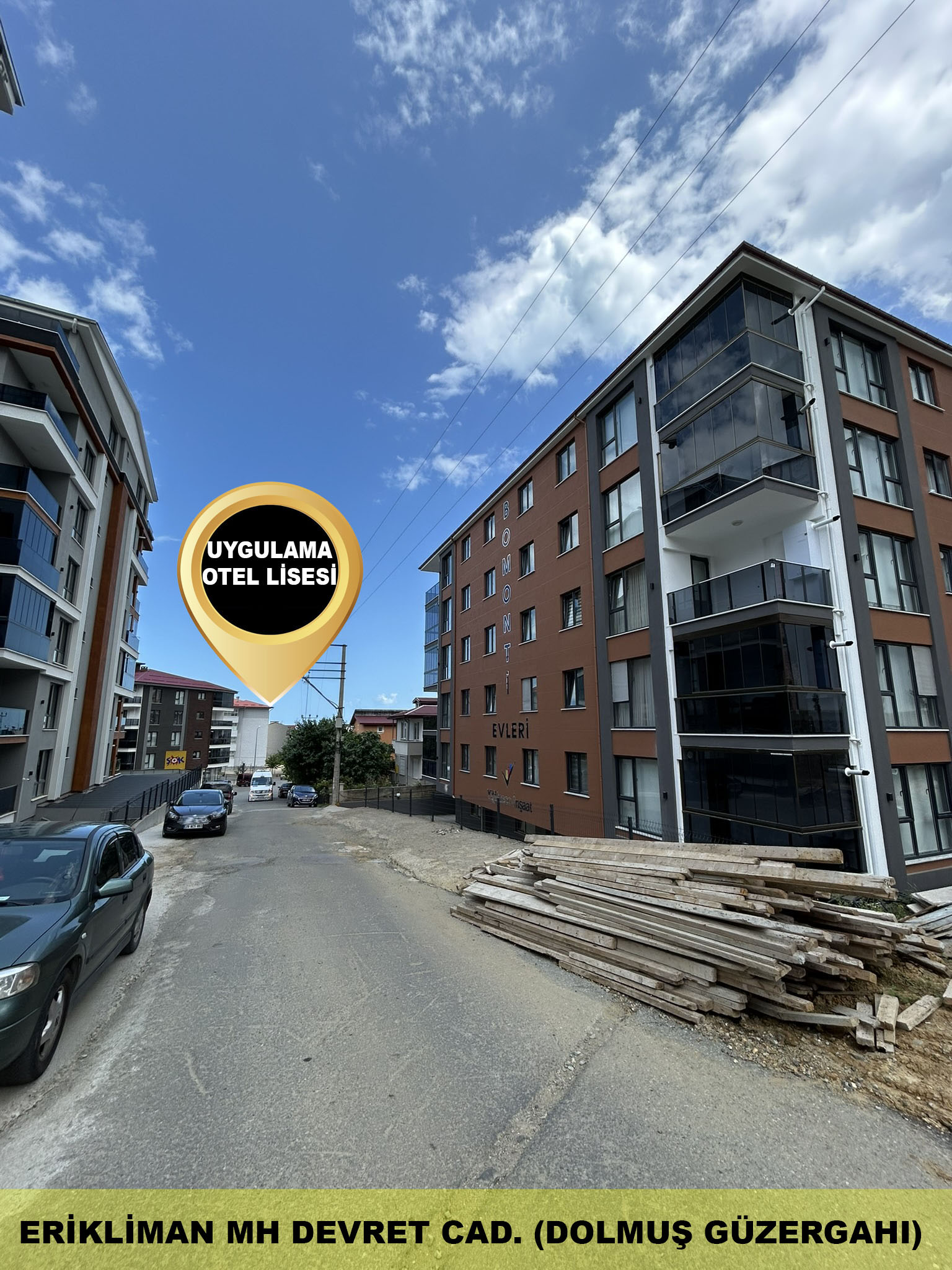 ERİKLİMAN BOMONTİ KONUTLARINDA 1+1 EŞYALI   KİRALIK DAİRE