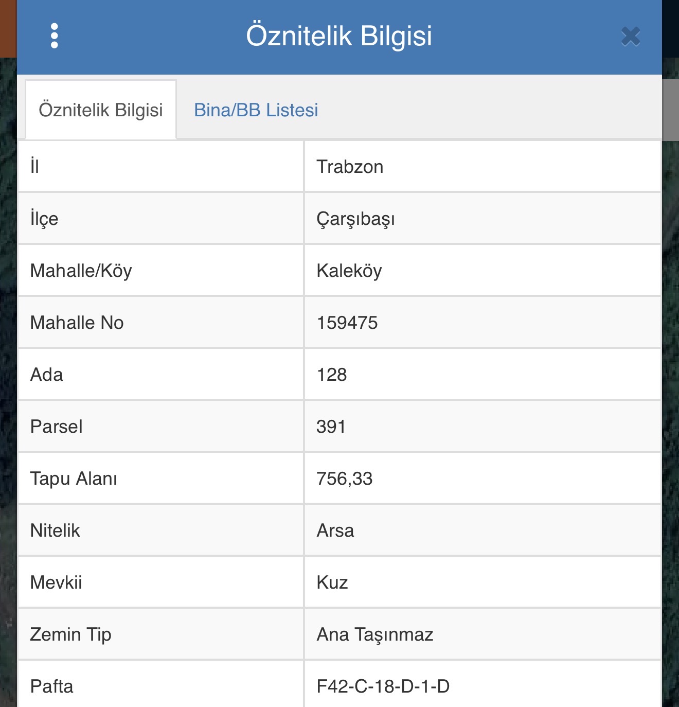 ÇARŞIBAŞI KALEKÖY DE SATILIK 3 KAT İMARLI ARSA