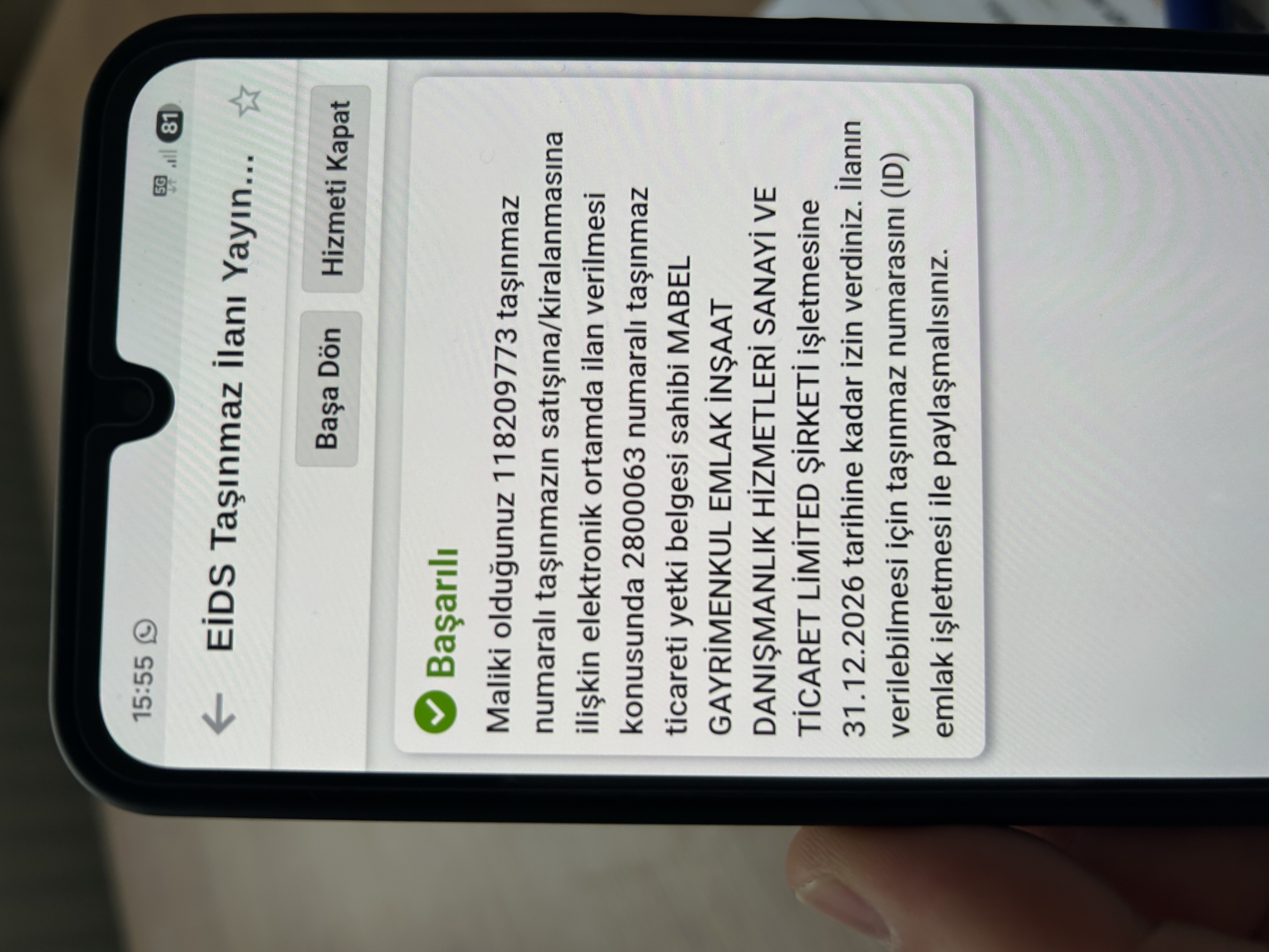 GEDİKKAYA EŞYALI DAİRE