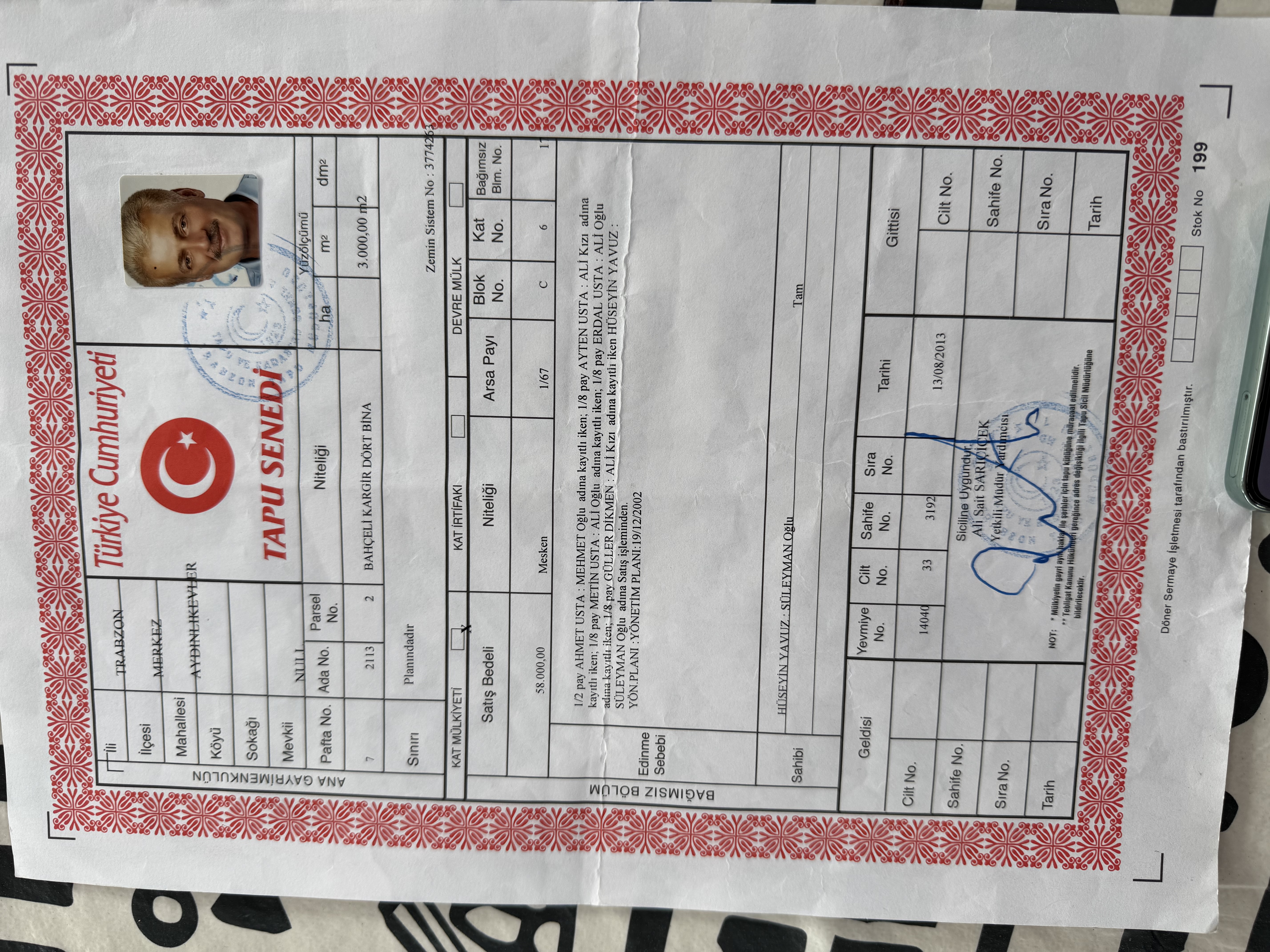 AYDINLIKEVLER‘DE SATILIK 3 + 1 DAİRE