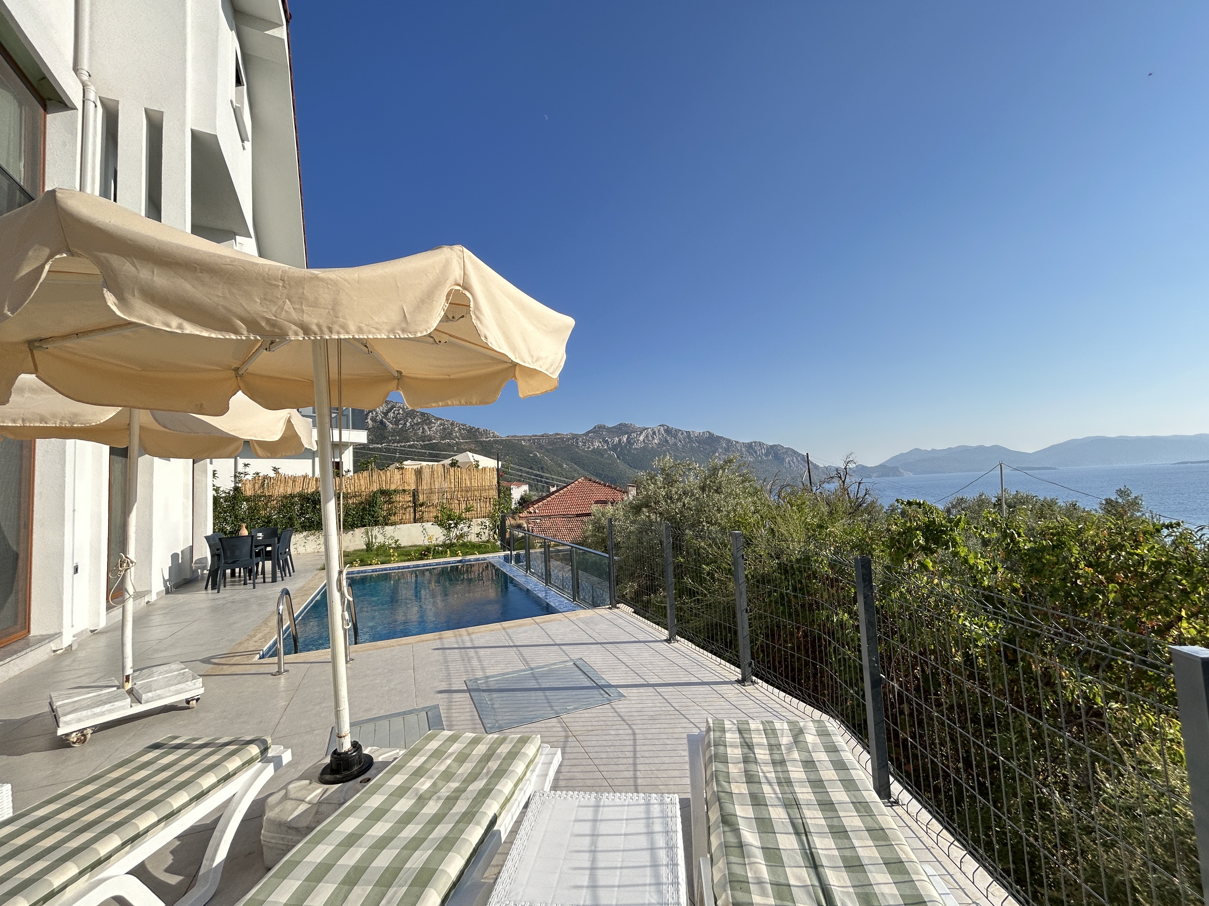 MARMARİS SÖĞÜTTE SONSUZLUK HAVUZ DENİZ MANZARALI SIFIR 4+1 VİLLA