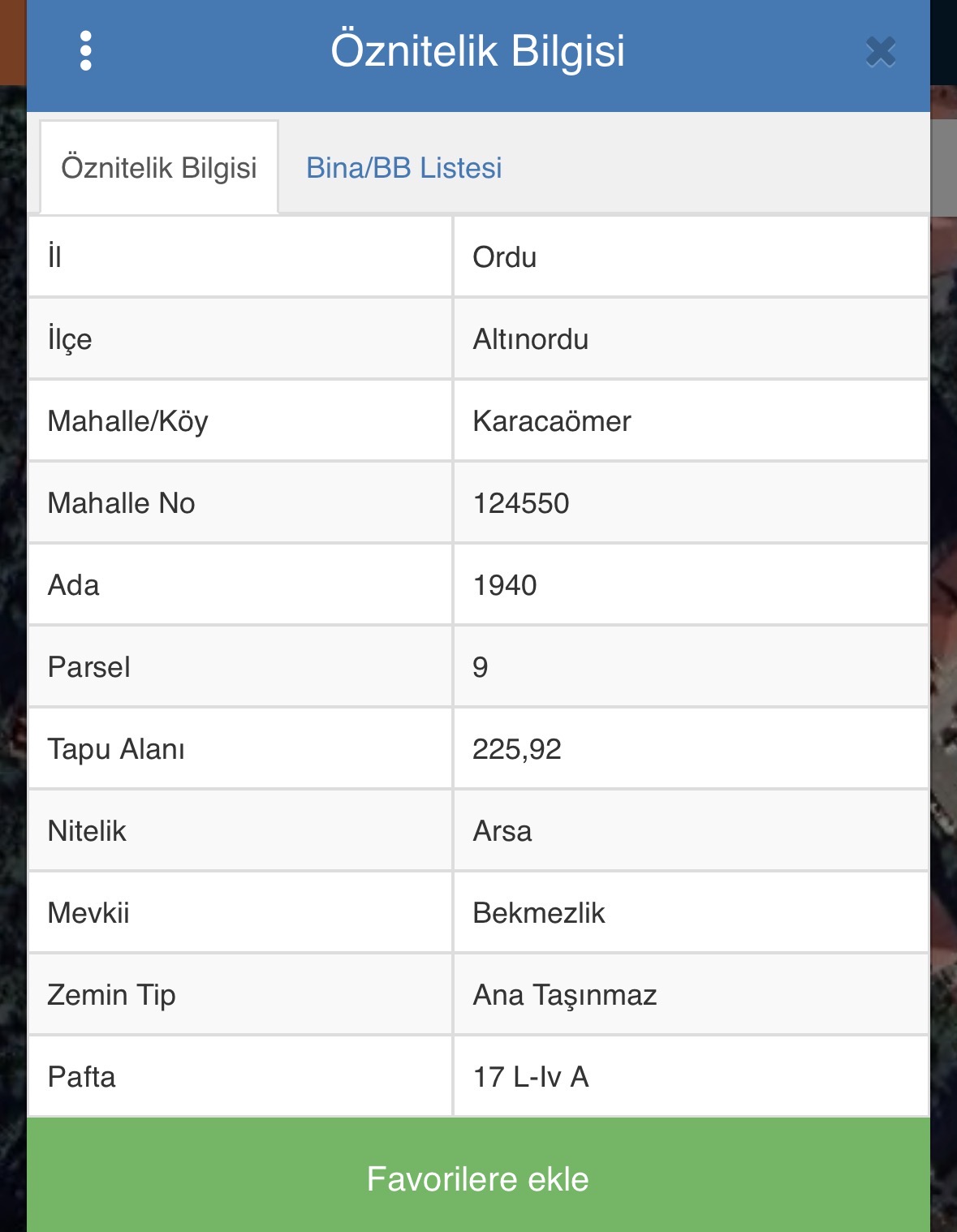 KARACAÖMER KAT KARŞILIĞINA 226 M2 ARSA
