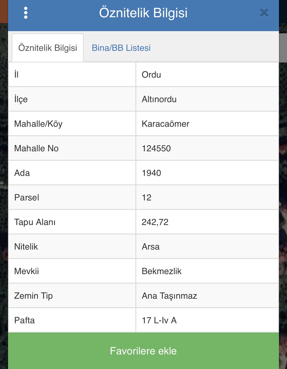 KARACAÖMERDE KAT KARŞILIĞINA UYGUN 242 M2