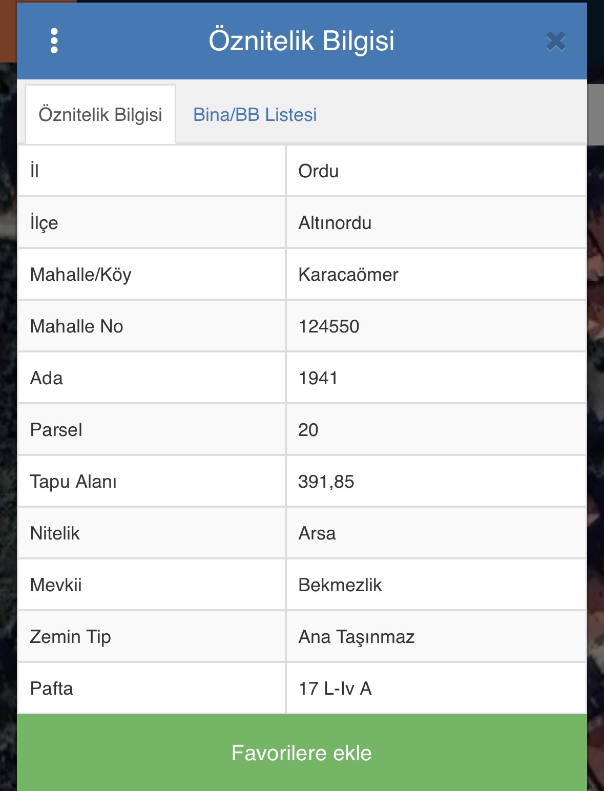 KARACAÖMER’DE KAT KARŞILIĞINA UYGUN 391 M2