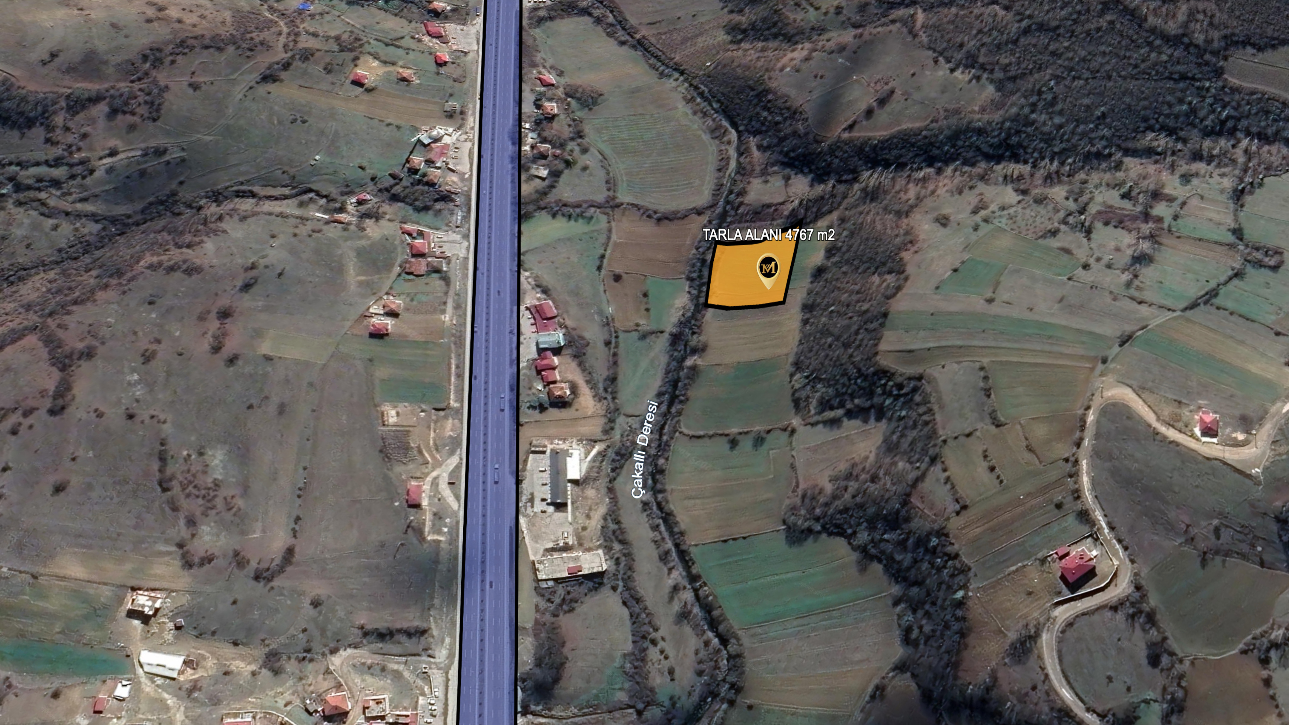 MABEL SAMSUNDAN KAVAK ÇAKALLIDA ANAYOLA 3.PARSEL SATILIK TARLA