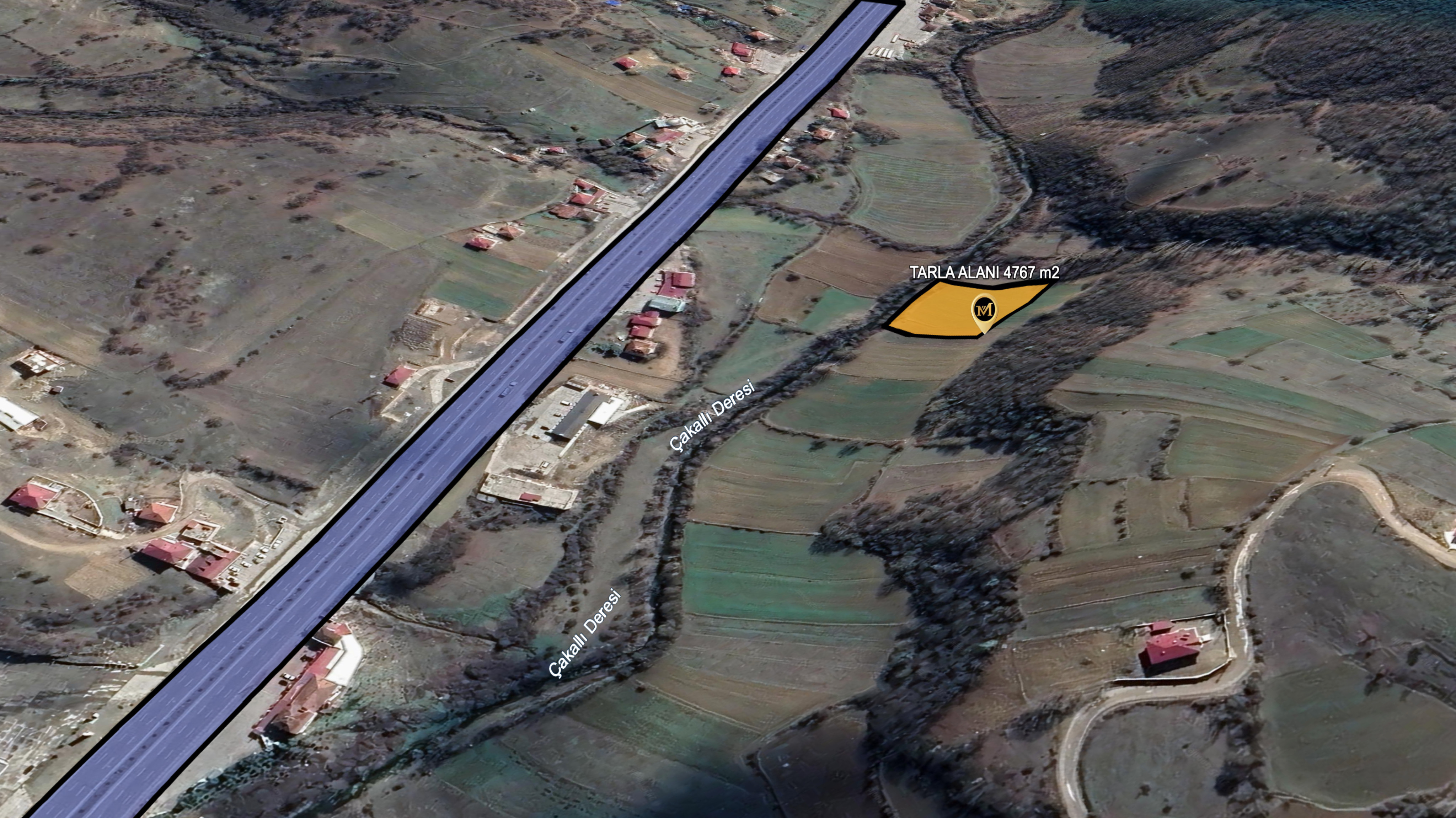 MABEL SAMSUNDAN KAVAK ÇAKALLIDA ANAYOLA 3.PARSEL SATILIK TARLA