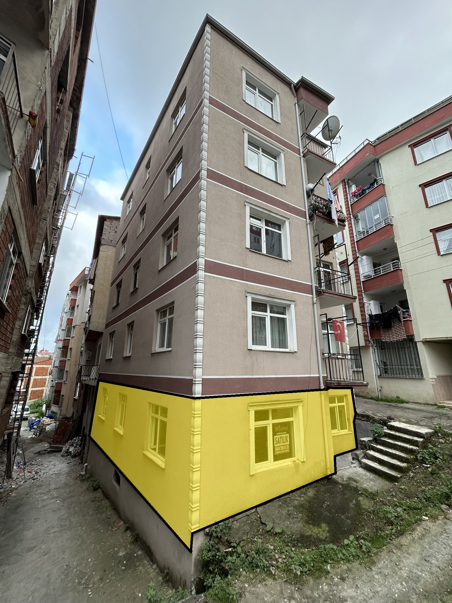 HACIHÜSEYİN YENİYOL MEVKİ SATILIK 2+1 GİRİŞ