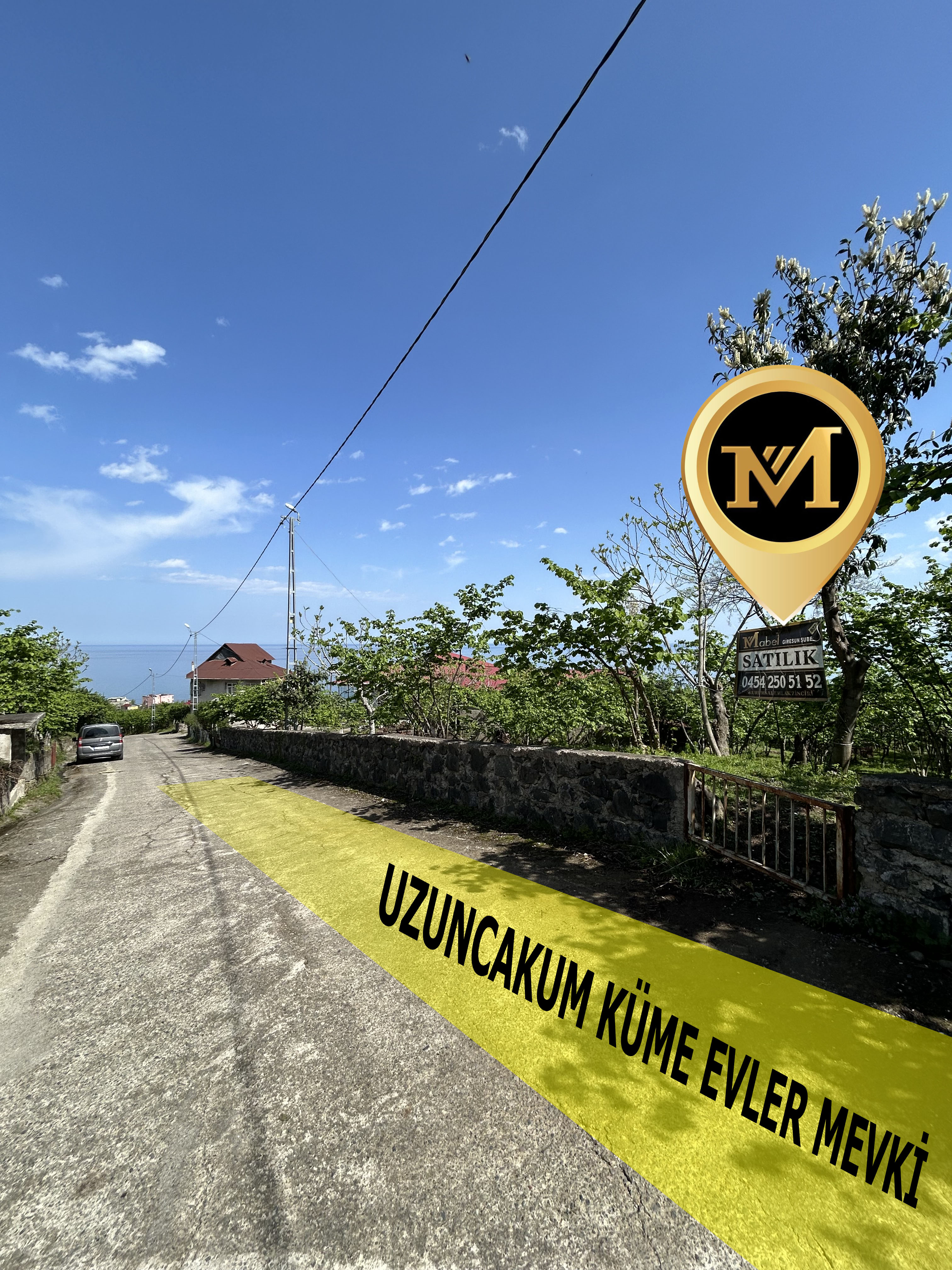 MABEL GAYRİMENKUL KEŞAP GÜNEYKÖYDE DENİZ MANZARALI VİLLALIK ARSA