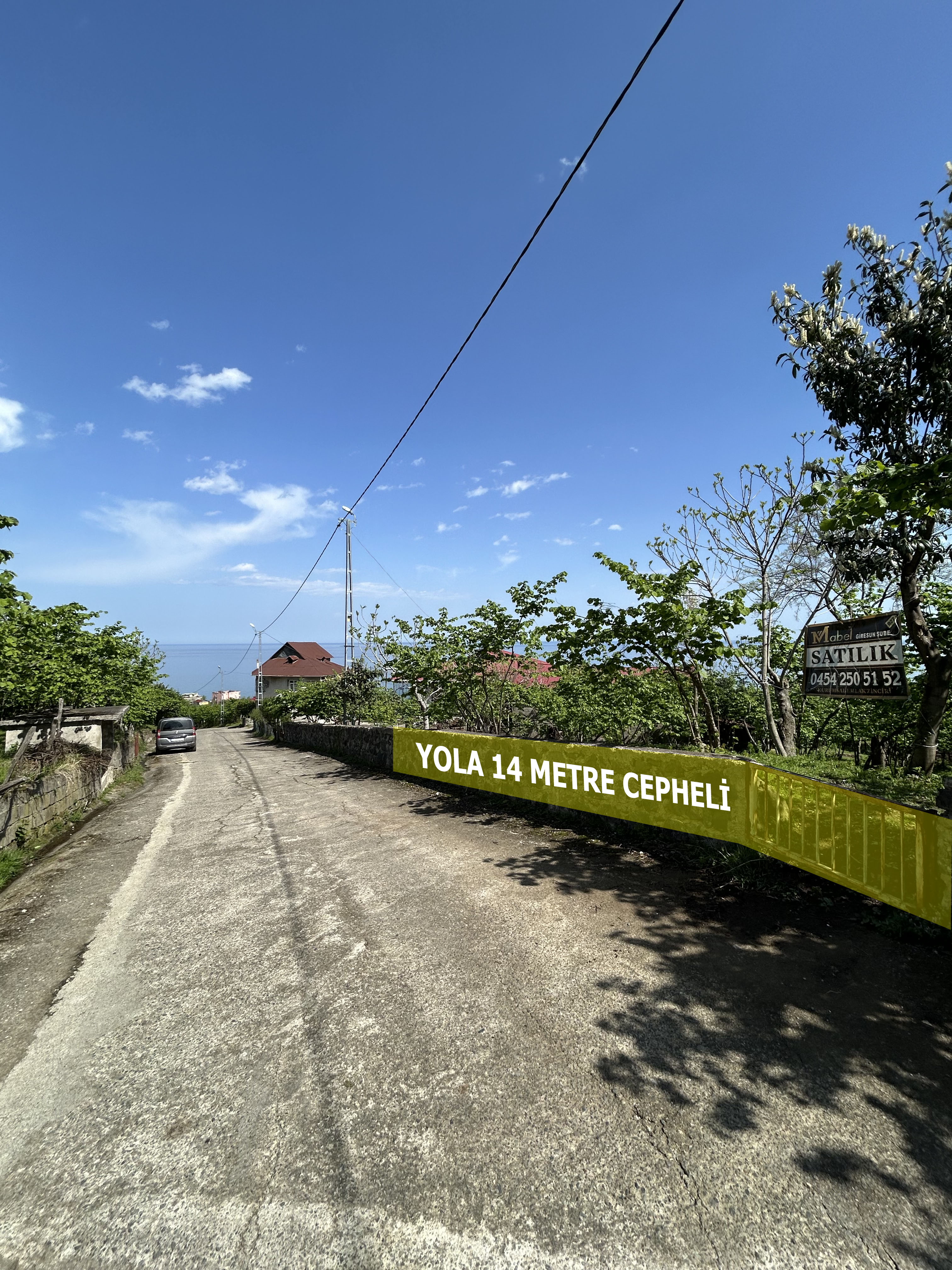 MABEL GAYRİMENKUL KEŞAP GÜNEYKÖYDE DENİZ MANZARALI VİLLALIK ARSA