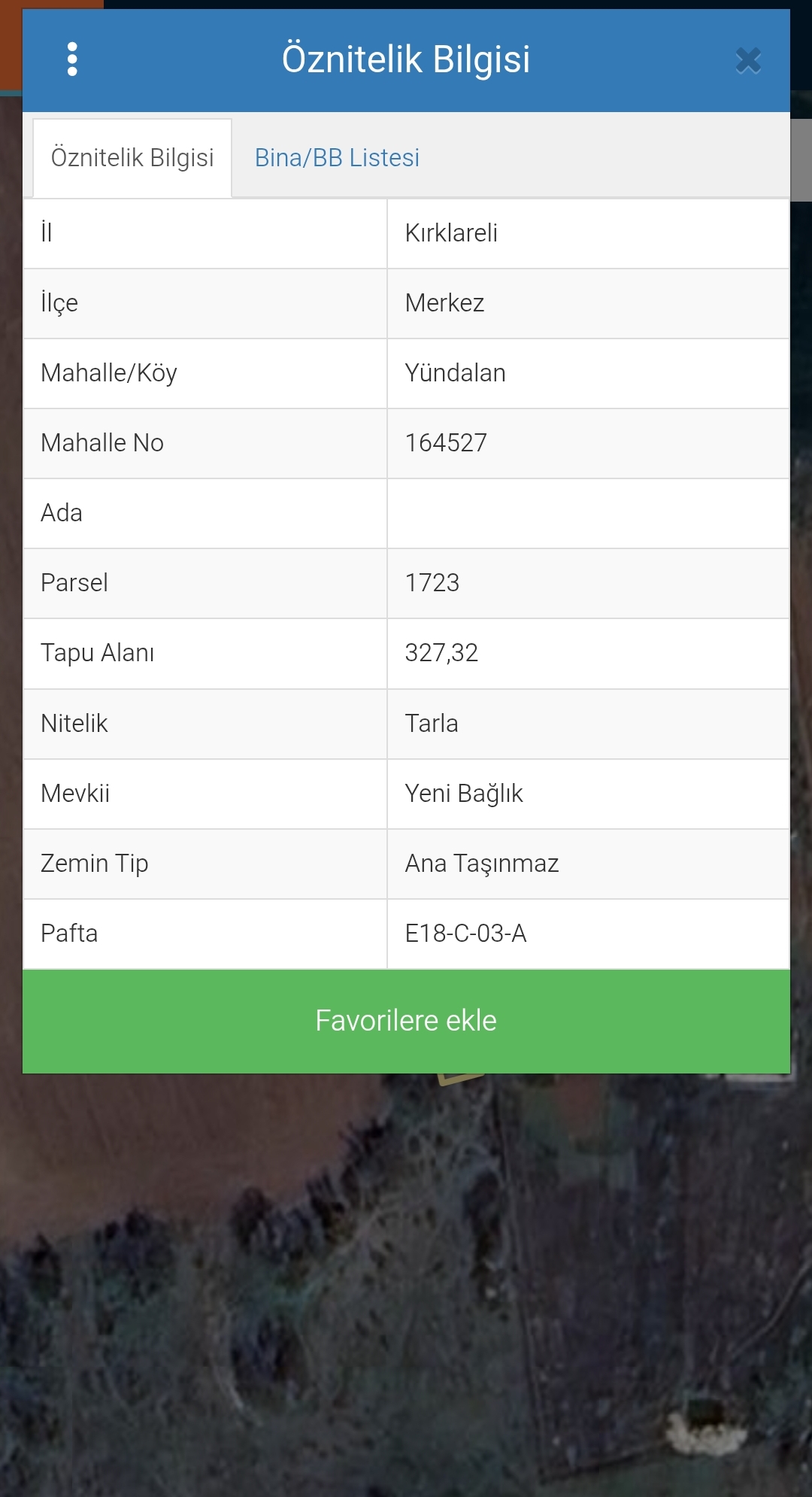 MABEL DEN KIRKLARELİ YÜN DALAN MAHALLESİ MÜSTAKİL TAPULU TARLA