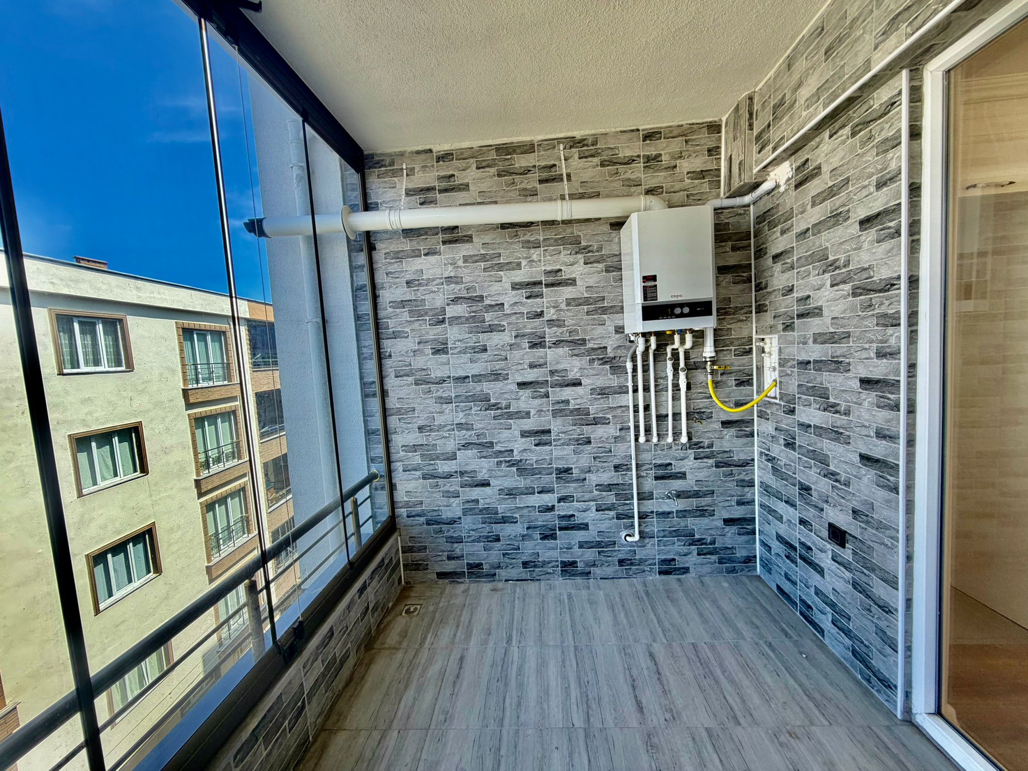 DENİZE VE SAHİLE 50M ÇİFT GİRİŞ CAM BALKON KOMBİ DAHİL DUBLEX