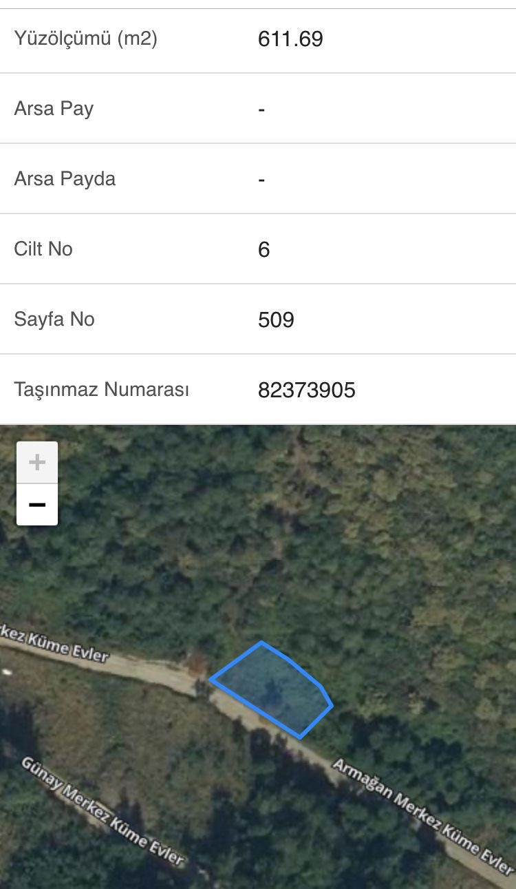 Çağlayan da satılık arsa